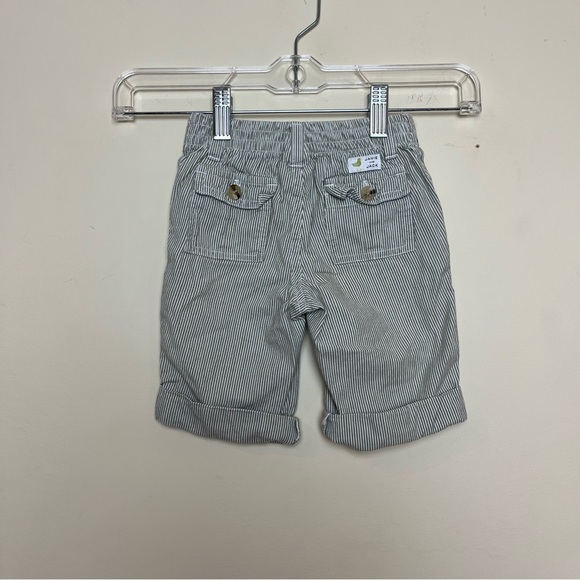 Janie and Jack, Striped Cotton Roll-Up Pant, Size 6-12 Months - Picture 2 of 5